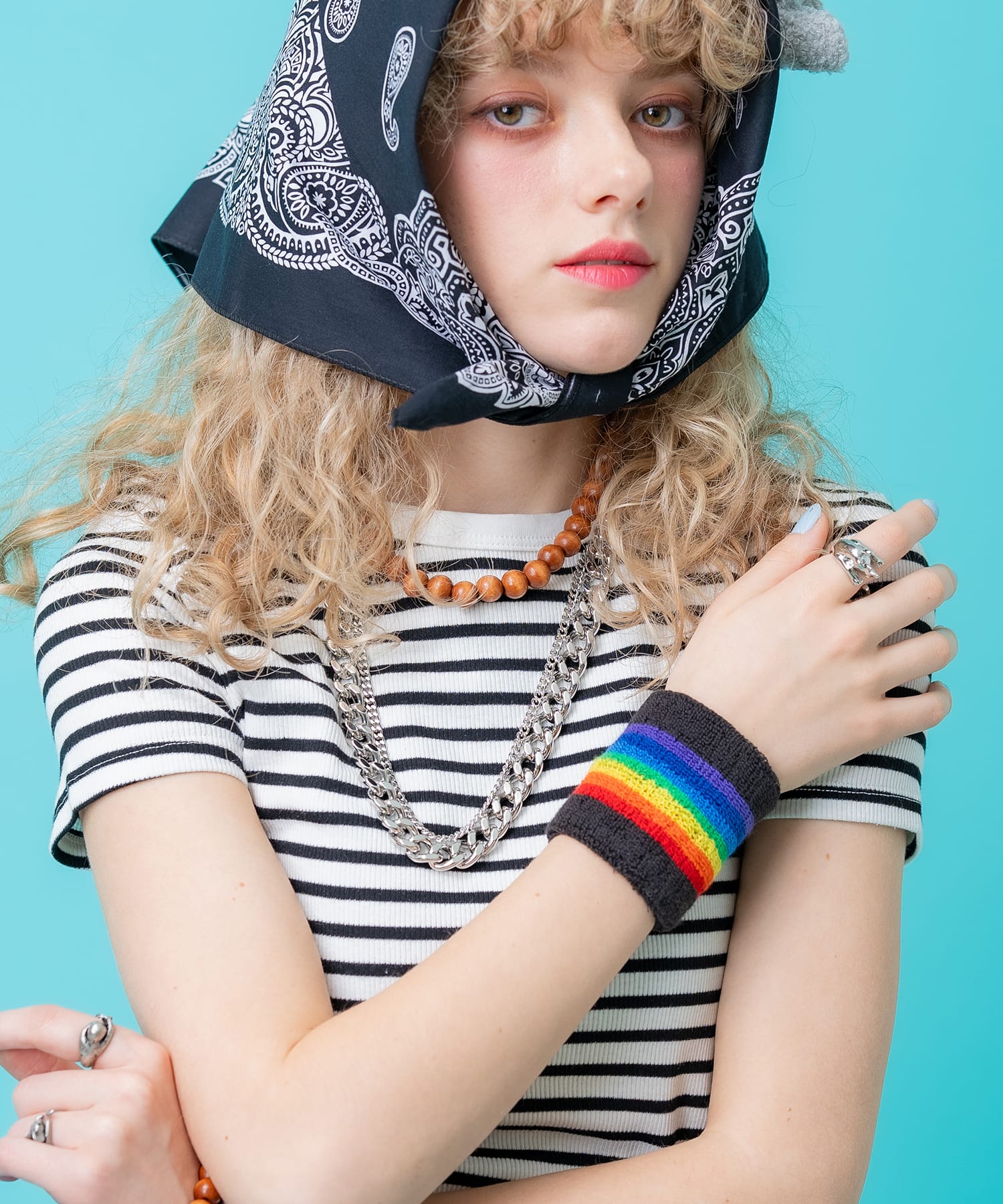 バリエーションリストバンド / メンズ レディース スポーツ タオル生地