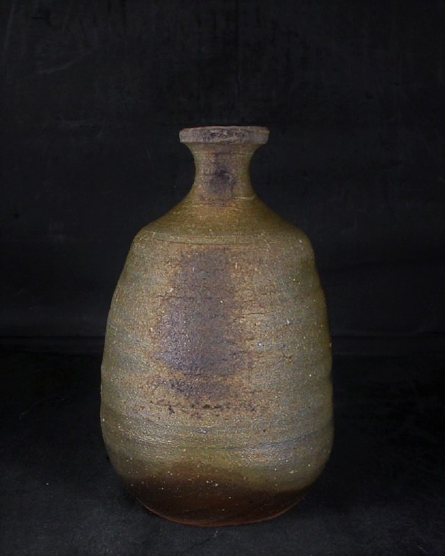 備前焼 登窯 備前焼物故作家 三村 陶伯 共箱付き少し大振りなカセ窯変