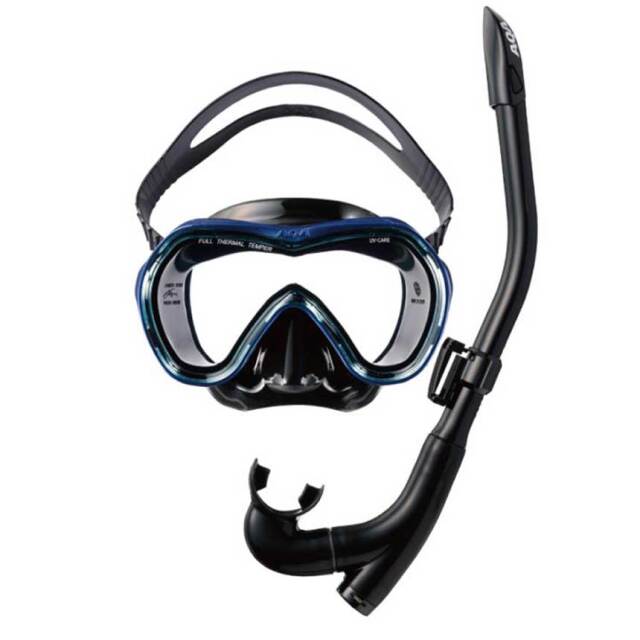 シュノーケルセットAQA(アクア)デュオソフト2＆サミーVシリコンII 2点