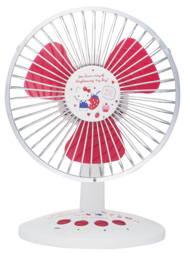 ハローキティ 卓上扇風機 GH-FANSWJ-KT デスクファン ミニ扇風機