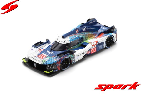 Spark 1/43 Peugeot 9X8 No.93 PEUGEOT TOTALENERGIES 8th Le Mans 24H