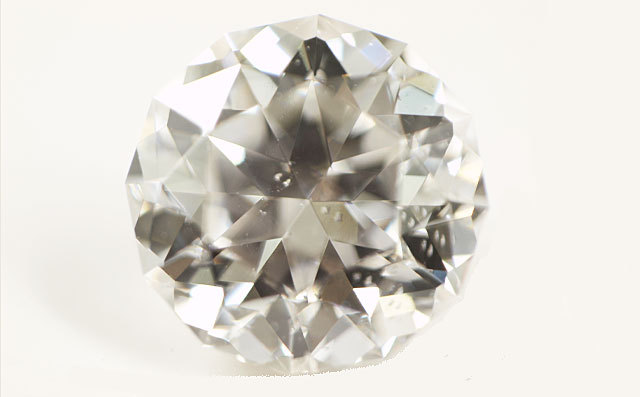 86面体(12角形)カット】 天然ダイヤモンド ルース(裸石) 0.463ct, G