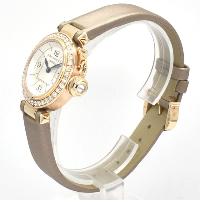 カルティエ CARTIER ミスパシャ ダイヤベゼル WJ124026 18KPG 27mm