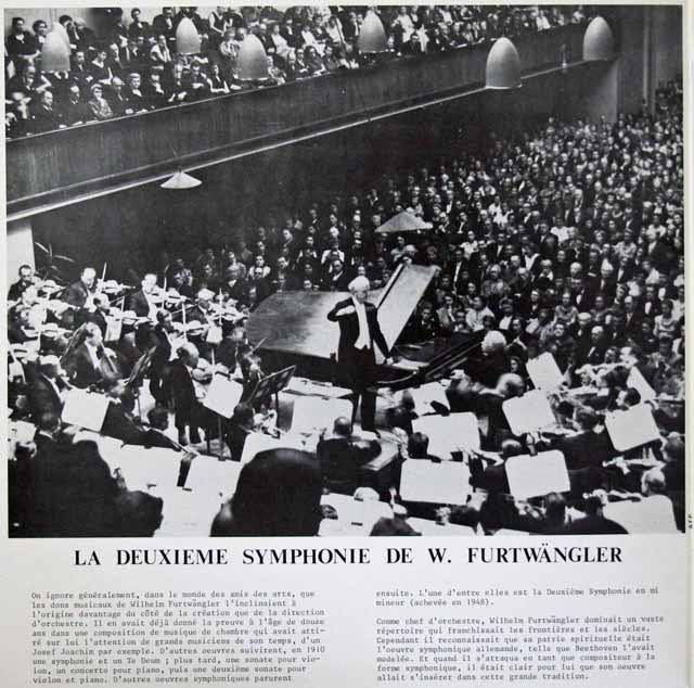 LP レコード フルトヴェングラーのベートーヴェン/交響曲第1&2番 仏WF