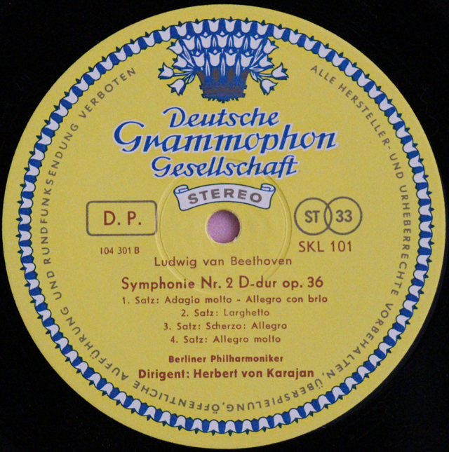 LP レコード 独最初期盤 カラヤンのベートーヴェン/交響曲全集 独DGG 3638