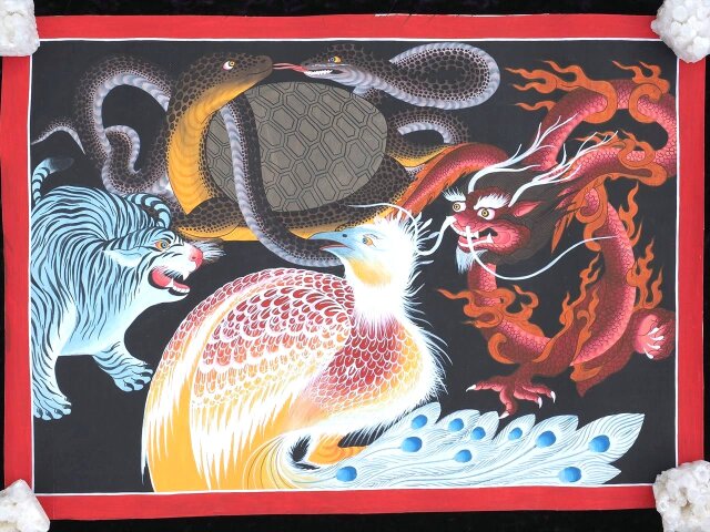 ◇世界に1点だけ！マンダラ絵画◇現地より直送！僧侶・タンカ絵師