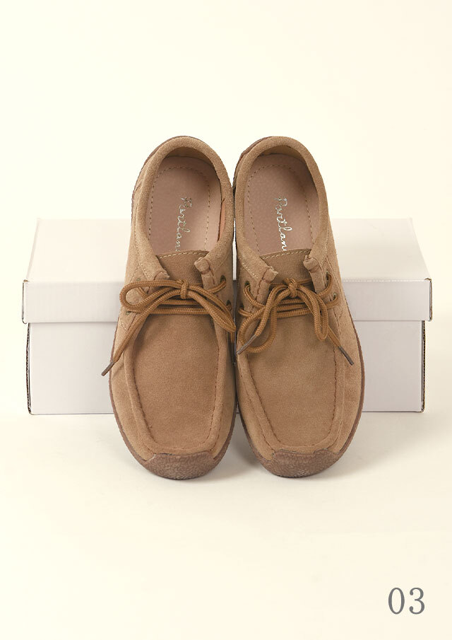 2024秋冬】【ポートランド】スエードモカシンシューズ【P606005S】【S21】