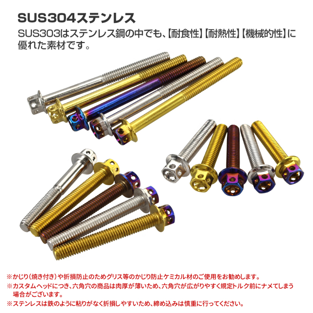 ゼファー1100／RS エンジンカバー クランクケースカバー ボルトセット