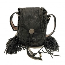 シモンカミール/ショルダーバッグ/レッド×マルチ/コットン×金属素材の