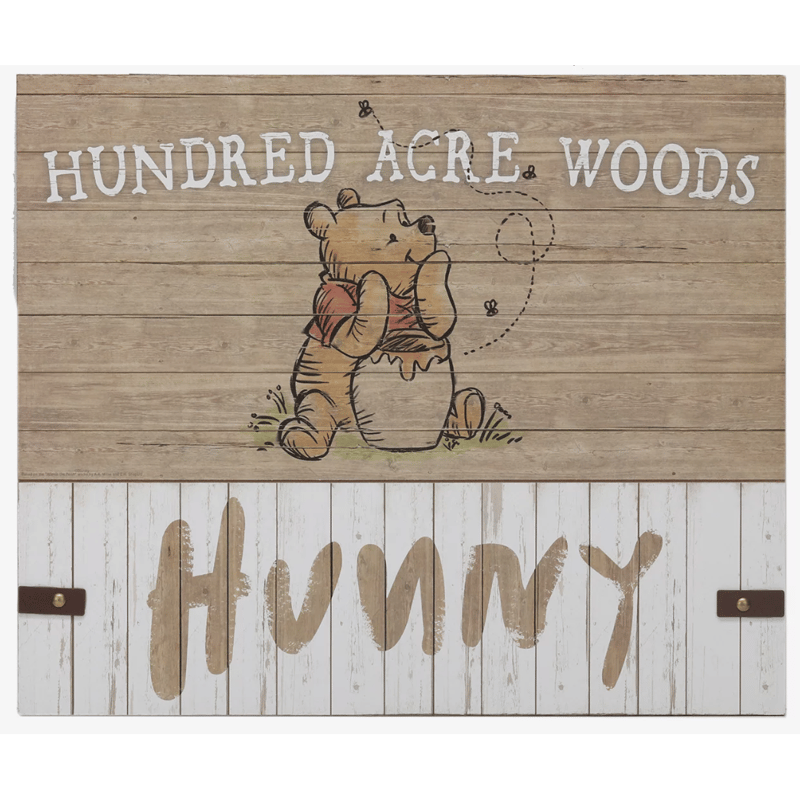 USA直輸入】DISNEY クマのプーさん 100エーカーの森 HUNNY 木製