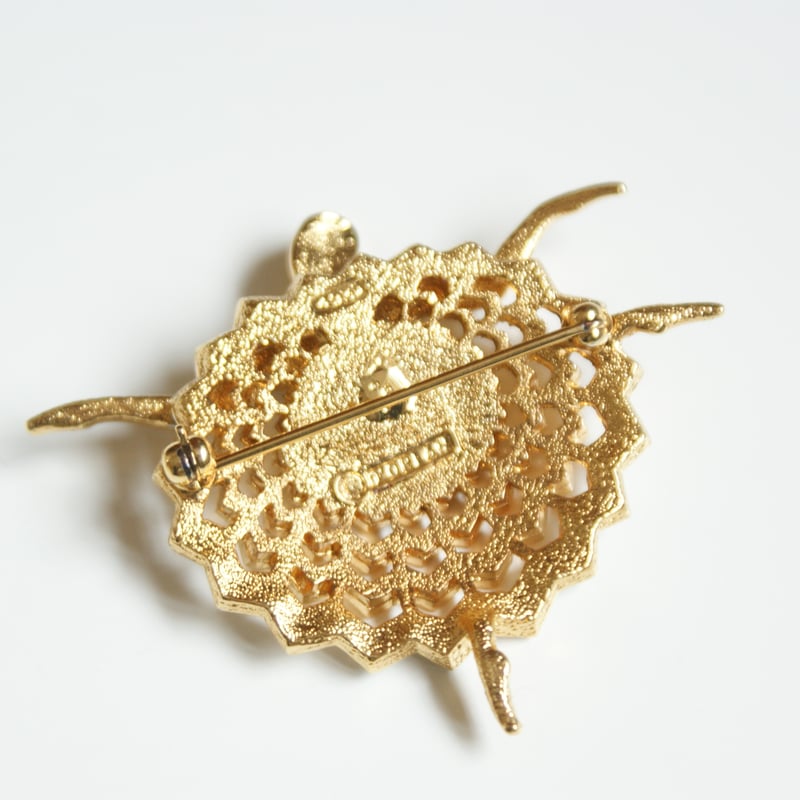 D'ORLANドーラン バレリーナ ラインストーン ブローチ/ ヴィンテージ