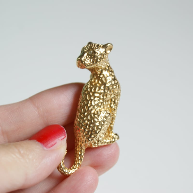 Christian Diorクリスチャン・ディオール パンサー 豹 ブローチ