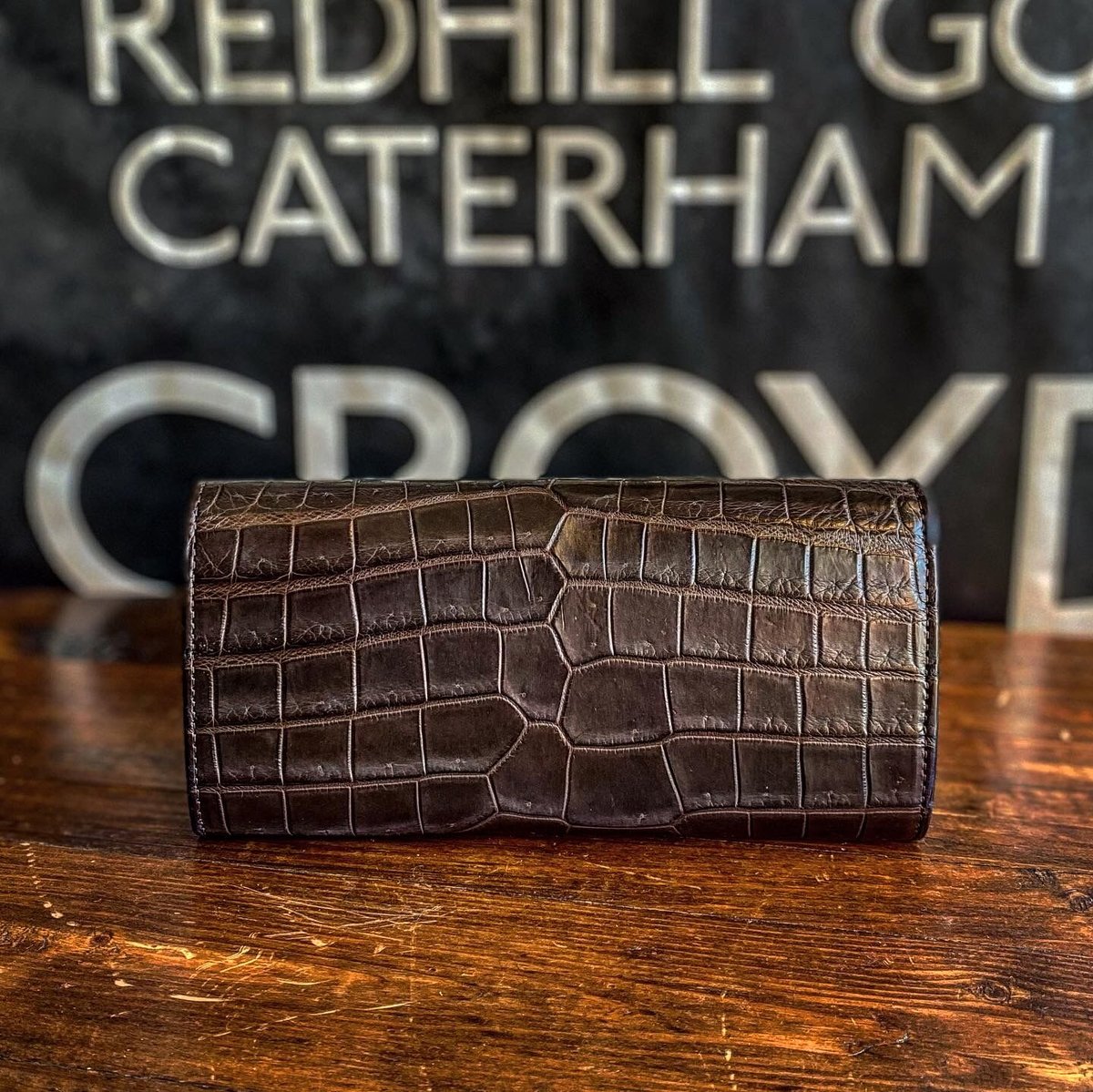 FUNNY ファニー モバイルケース クロコダイル ブラウン 本革 FUNNY