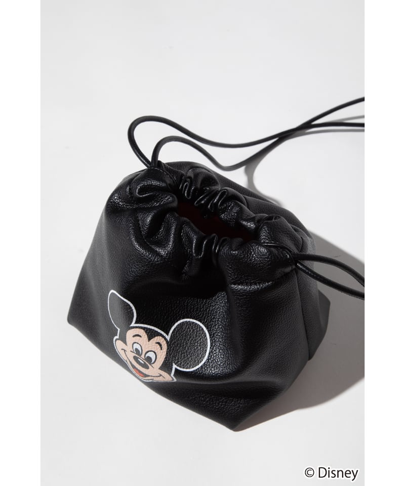 Disney / DRAWSTRING BAG(ミッキー)【WCJ-QU-115BLK01】