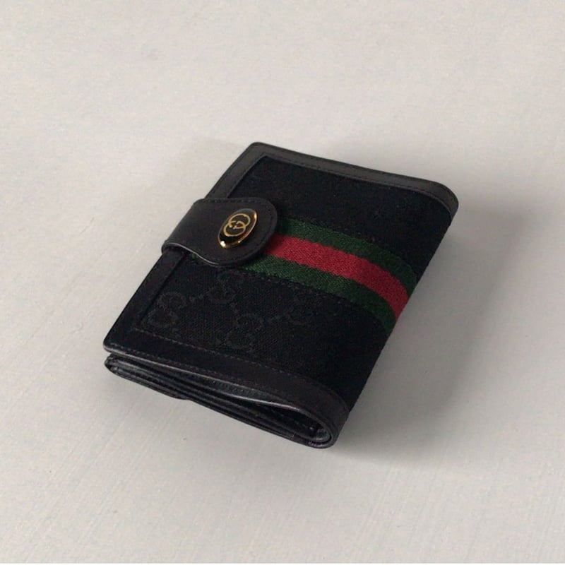 GUCCI オールドグッチ 2つ折りWホックコンパクトウォレット ミニ財布