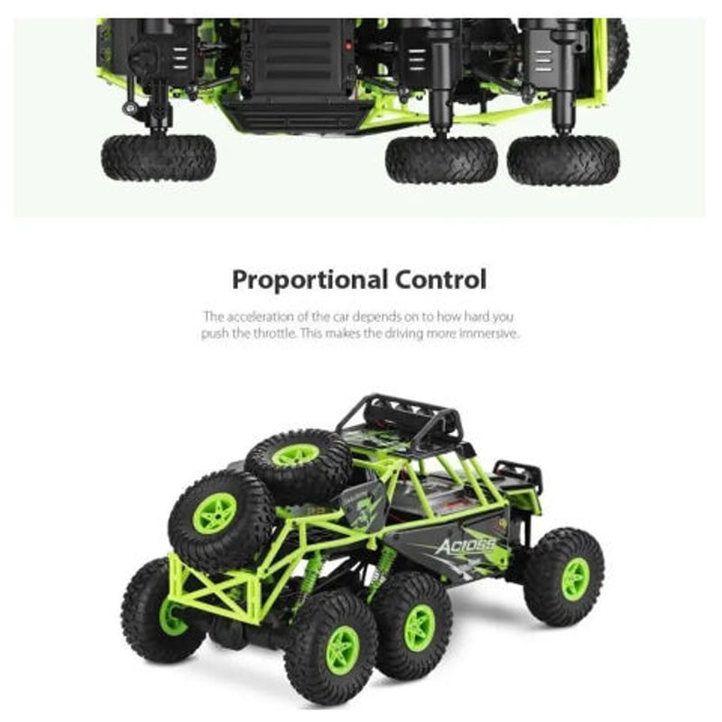 Wltoys 18628 1/18 2.4G 6WD 電動オフロード ロック クローラー RC