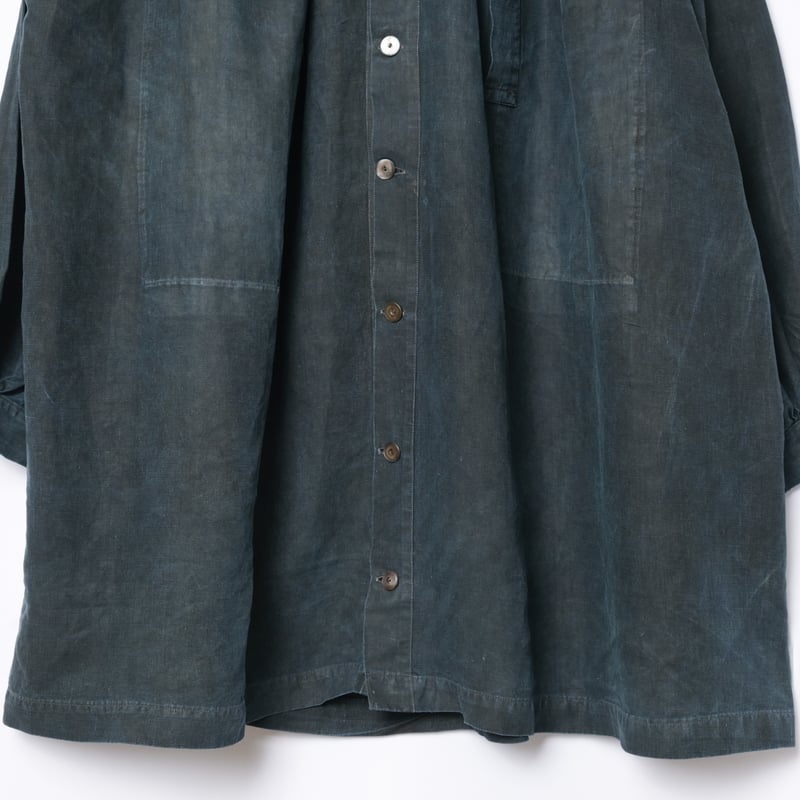 20s France Antique Indigo linen Biaude (Fullop