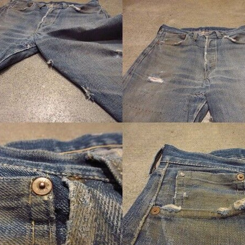 ビンテージ40's50's○Levi's 501XX片面タブ47モデルW83cm○210222