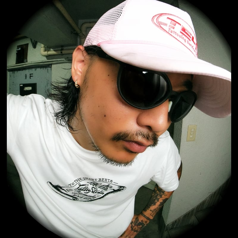 TSY MESH CAP【BLACK TAG】// PINK | tattoostudioya