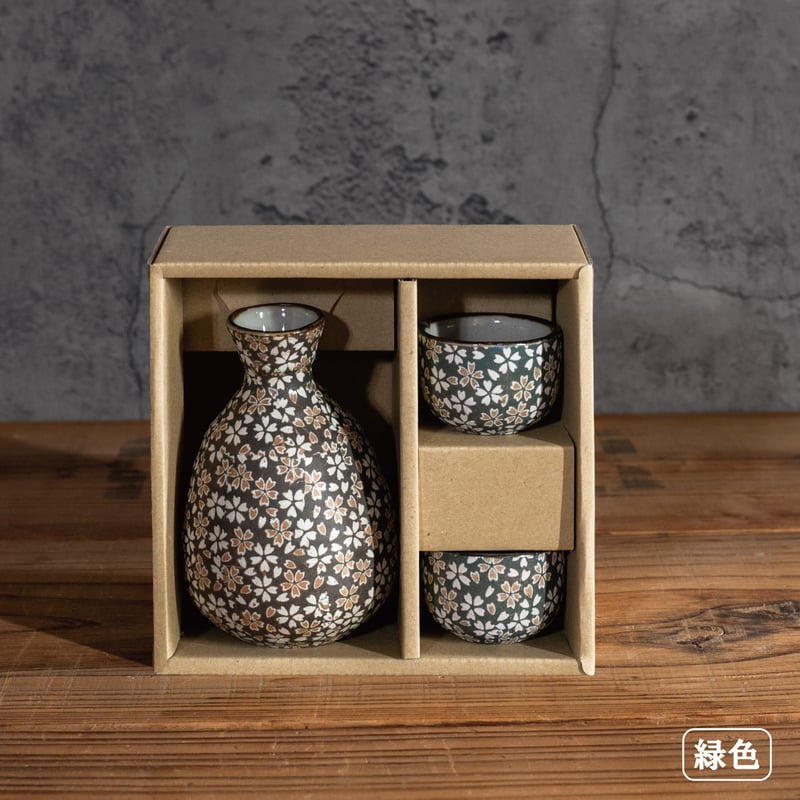 花ちらし 酒器揃［ギフトセット］ | AWASAKA