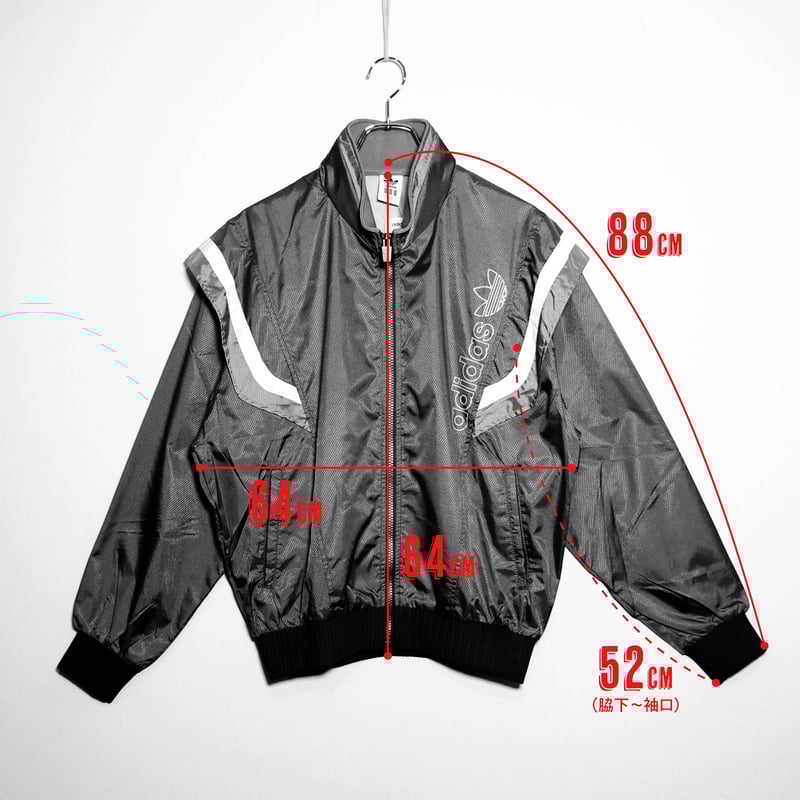 デッドストック【 adidas 】90sナイロンジャケット（フード付
