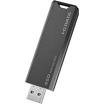 Amazon | IODATA SSD 外付け 1TB グレー×ブラック 小型 スティック