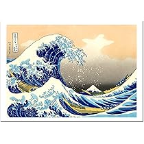 Amazon.co.jp: 世界の名画・葛飾北斎 神奈川沖浪裏 ジークレー技法