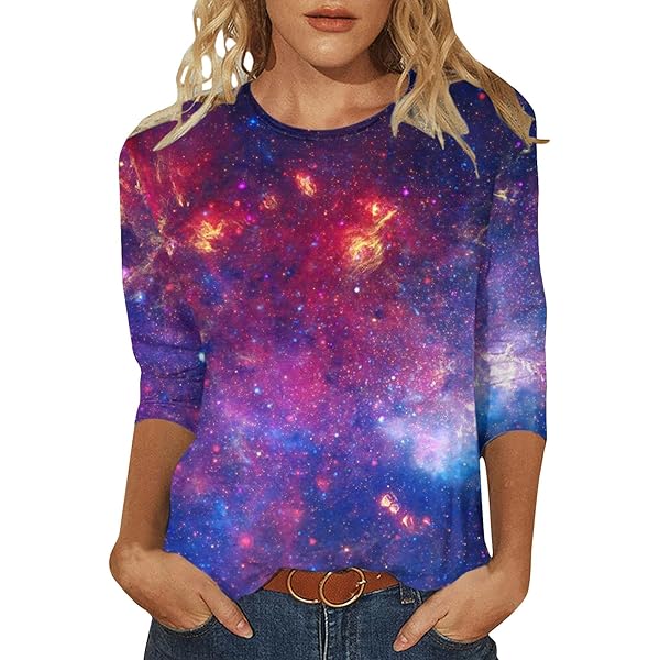 Mzkdieey Galaxy Planets Sun Universe Outer Space Science T-Shirt