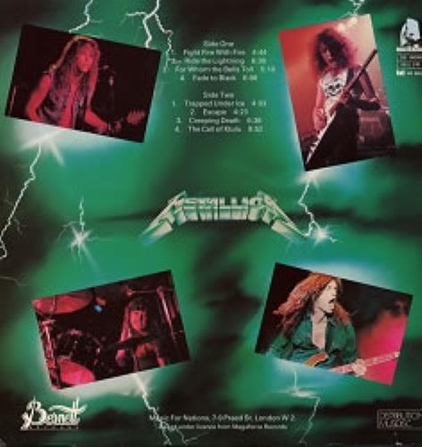 Metallica Ride The Lightning - Green Sleeve French Vinyl LP Record