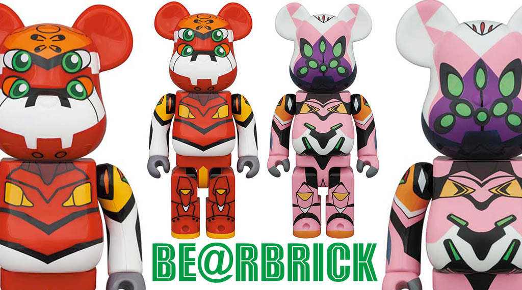 エヴァンゲリオン2号機と8号機βが1000%ベアブリックに