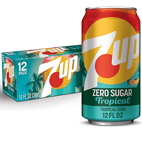 7up Tropical Zero Sugar 12-12fz - 12-12 FZ - tomthumb