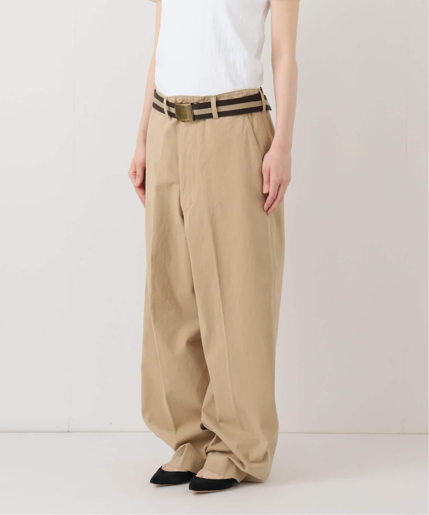 BURK 別注 ガチャベルト付きチノパン（チノパンツ）｜FRAMeWORK