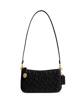COACH Penn Signature Patent Leather Shoulder Bag | Bloomingdale's