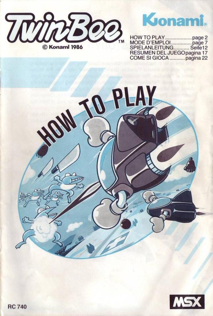 Twinbee (1986, MSX, Konami) | Releases | Generation MSX