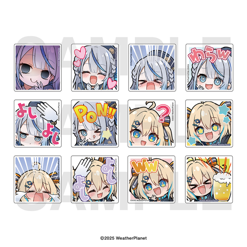 WeatherPlanet トレーディングスタンプ缶バッジ BOX【EDITH ONLINE