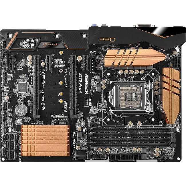 ASRock Z170 PRO4 Desktop Motherboard - 1x Socket H4 LGA-1151