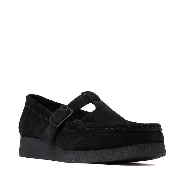 Womens Clarks Wallabee Evo T-Bar Mocassin - Black | Journeys