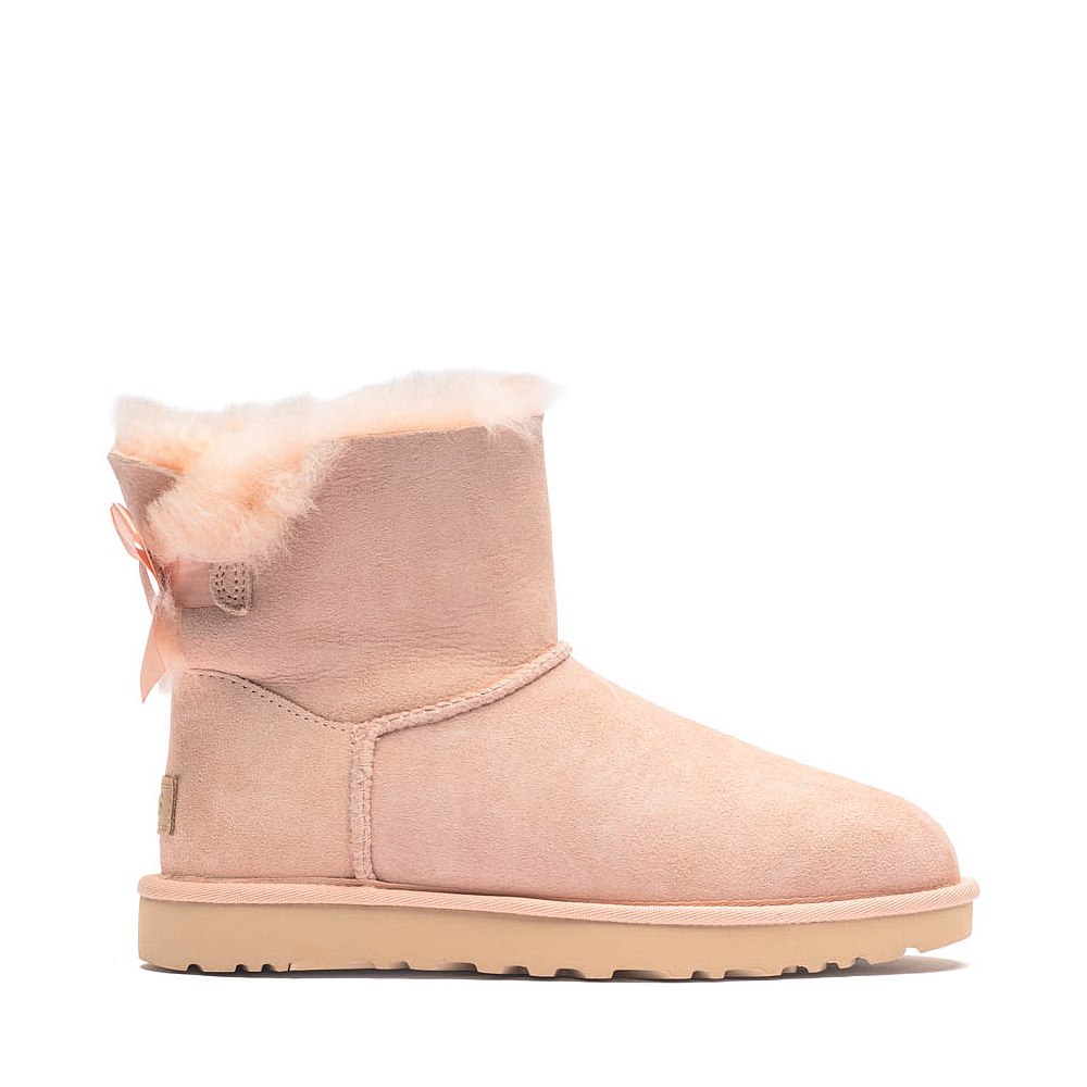 Womens UGG® Mini Bailey Bow II Boot - Beige Blush | JourneysCanada