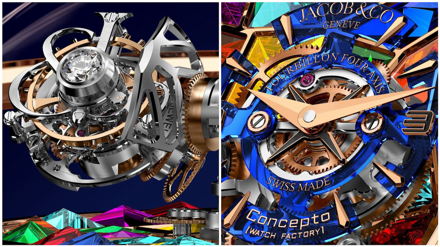 世界初の快挙！4軸トゥールビヨンを搭載した​​ジェイコブ＆コーの