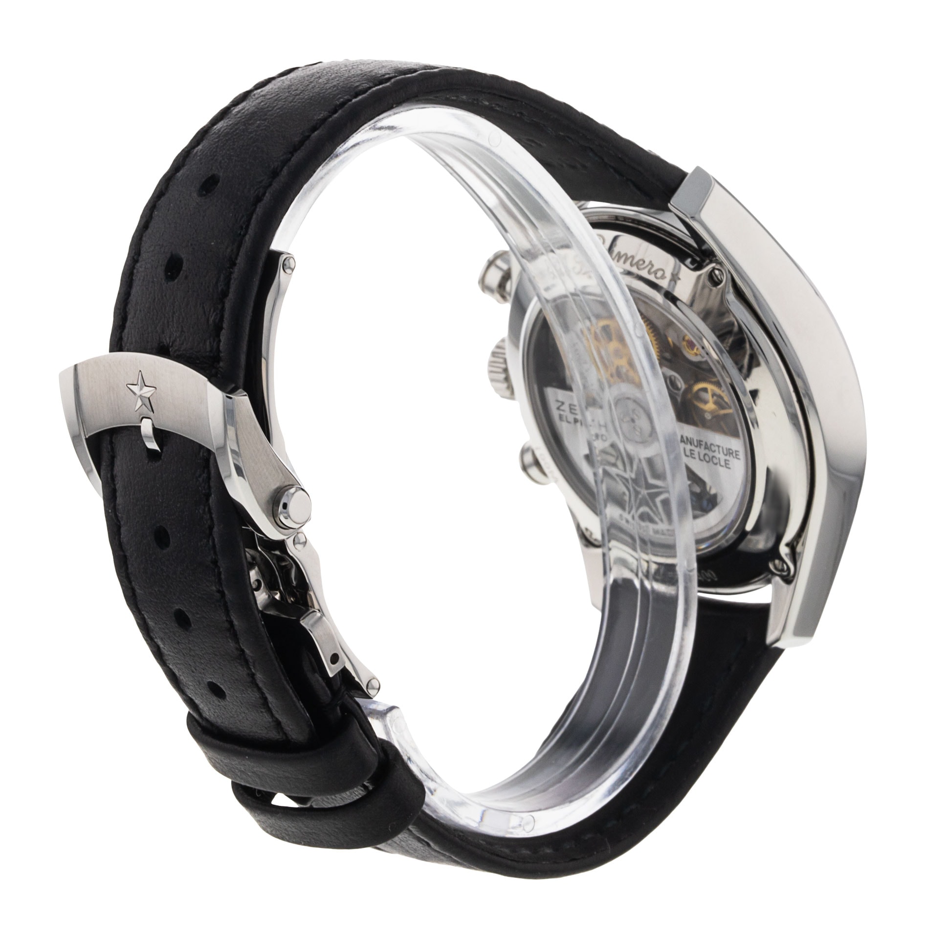 Zenith El Primero - Silver Baton Dial & Leather Strap