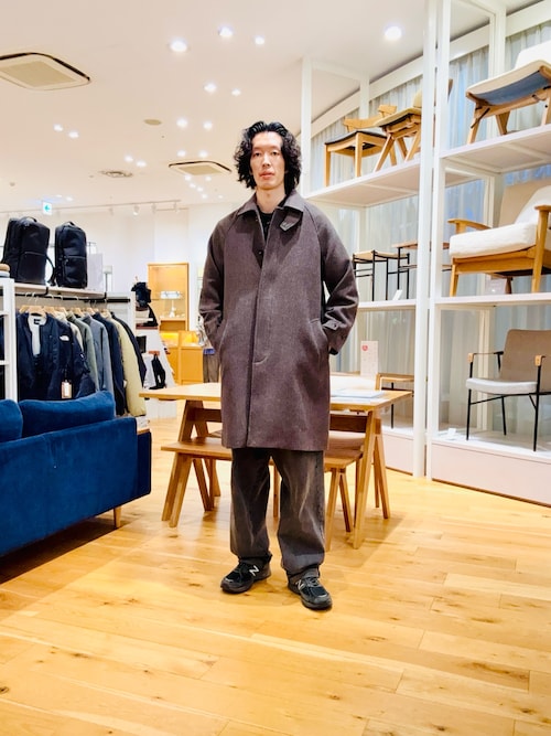 セール】ウールメルトンステンカラーコート（ステンカラーコート