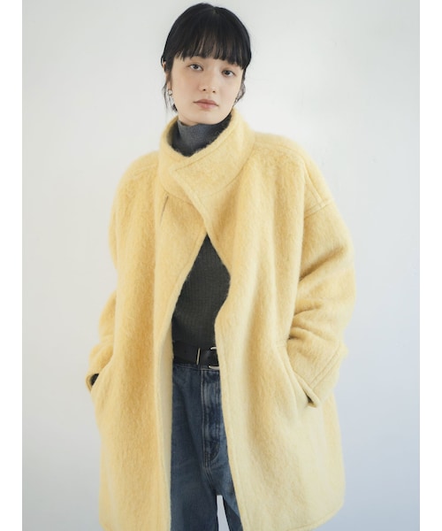 Ungrid（アングリッド）の「アルパカ混ミドル丈スタンドカラーコート