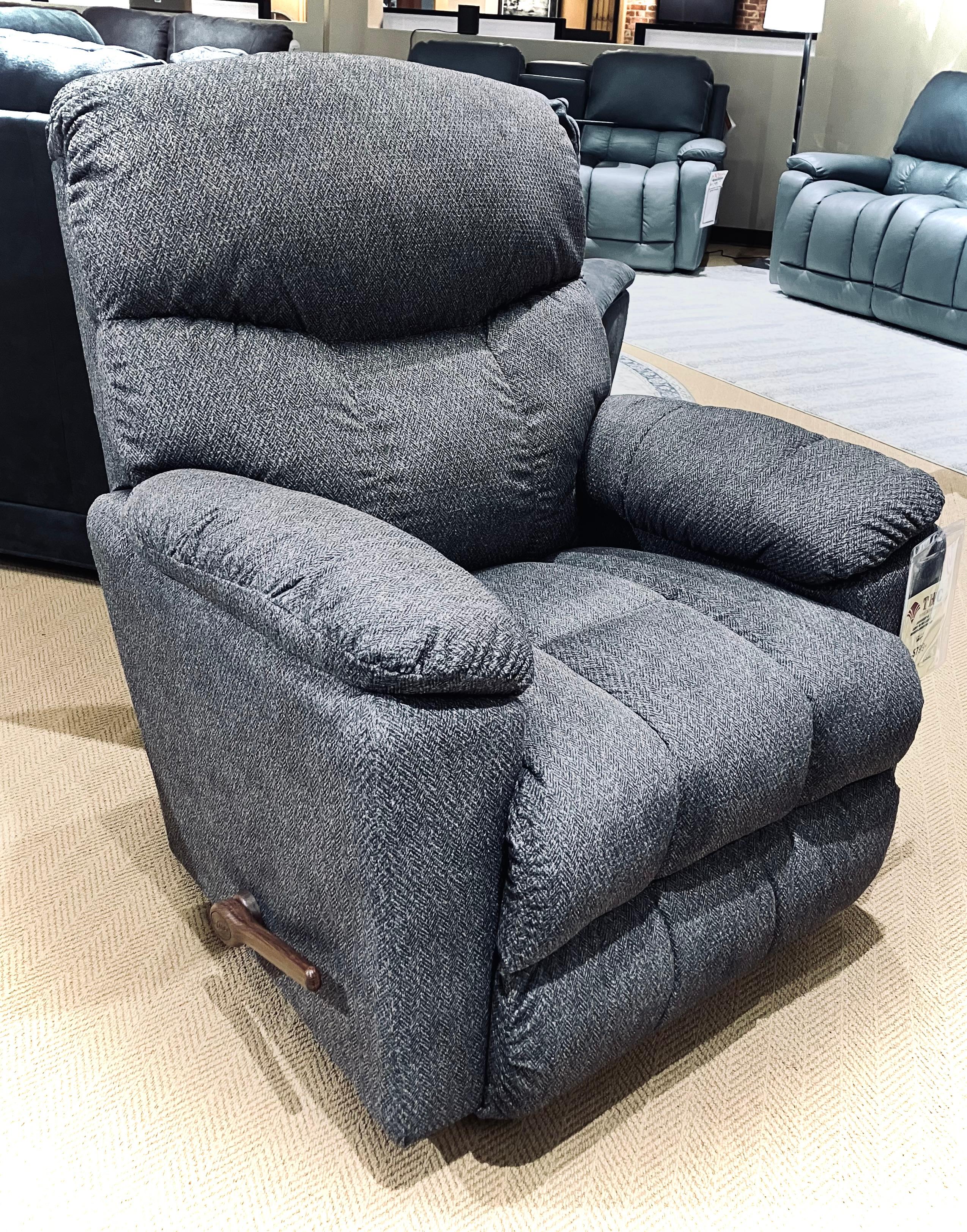 LA-Z-BOY Morrison Chaise Rocking Recliner in Silver (10-766