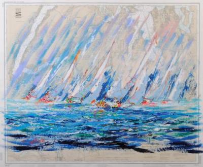 ケリー・ハーレムのマップアート、パケット・サウンド | 絵屋さんのブログ/