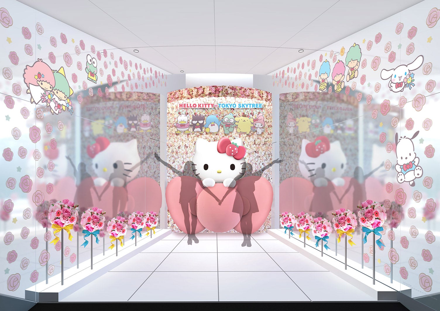 東京スカイツリーでハローキティ誕生45周年コラボイベント 限定カフェ
