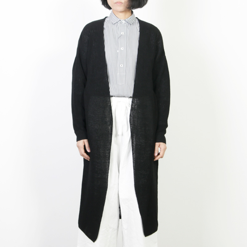 BATONER (バトナー) ドライリネンロングカーディガン