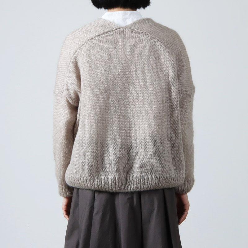 evameva (エヴァムエヴァ) mohair silk cardigan / モヘアシルク