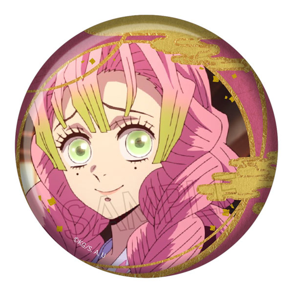 鬼滅の刃 箔押し缶バッジ Vol.2 甘露寺蜜璃（再販）[ツインクル]《04