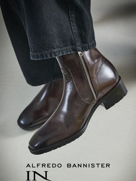 スクエア サイドジップ ブーツ｜alfredoBANNISTER / アルフレッド
