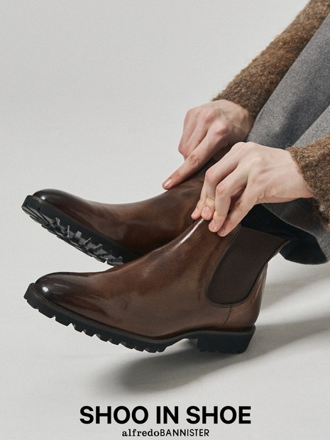軽量】スタンダードサイドゴアブーツ｜alfredoBANNISTER